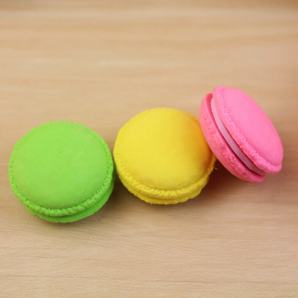5 unids/lote Kawaii macarrón de papelería borrador escuela suministros de para los niños