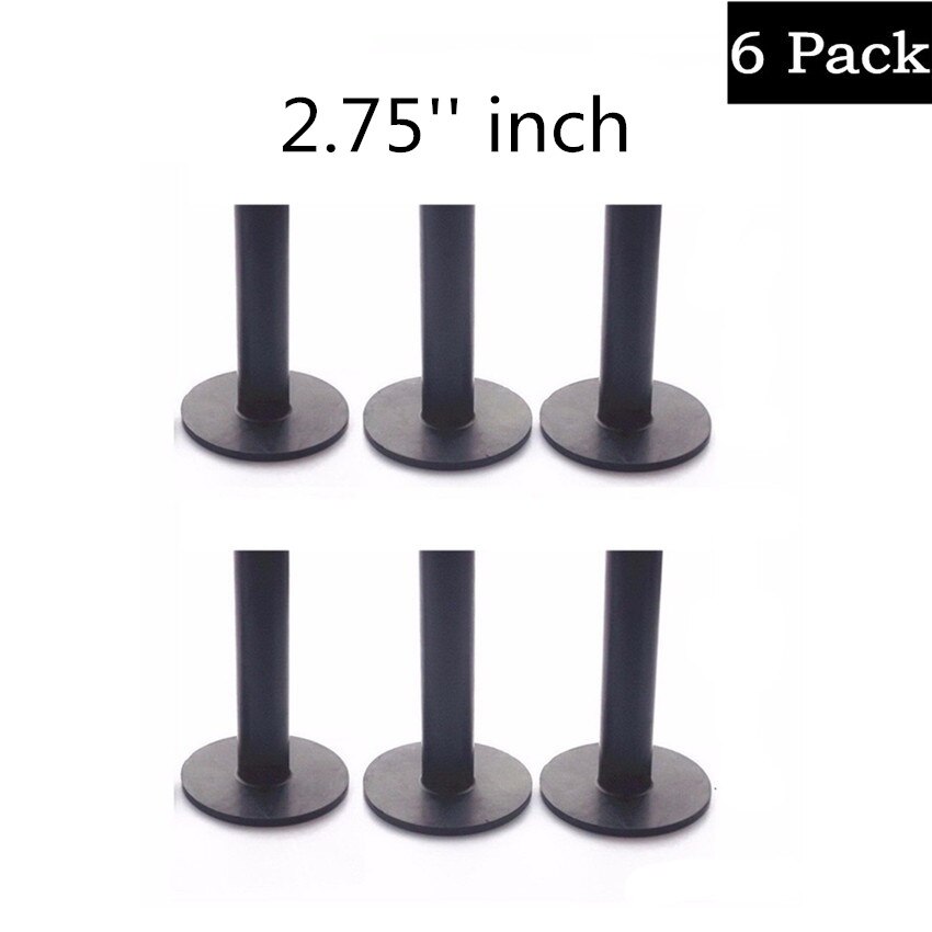 Golf Tees de goma 6 unids/set rango de conducción practica la ayuda de entrenamiento herramientas camiseta para aire libre deportes Durable titular negro golfista dedo diez: 2.75 inch 6 Pcs