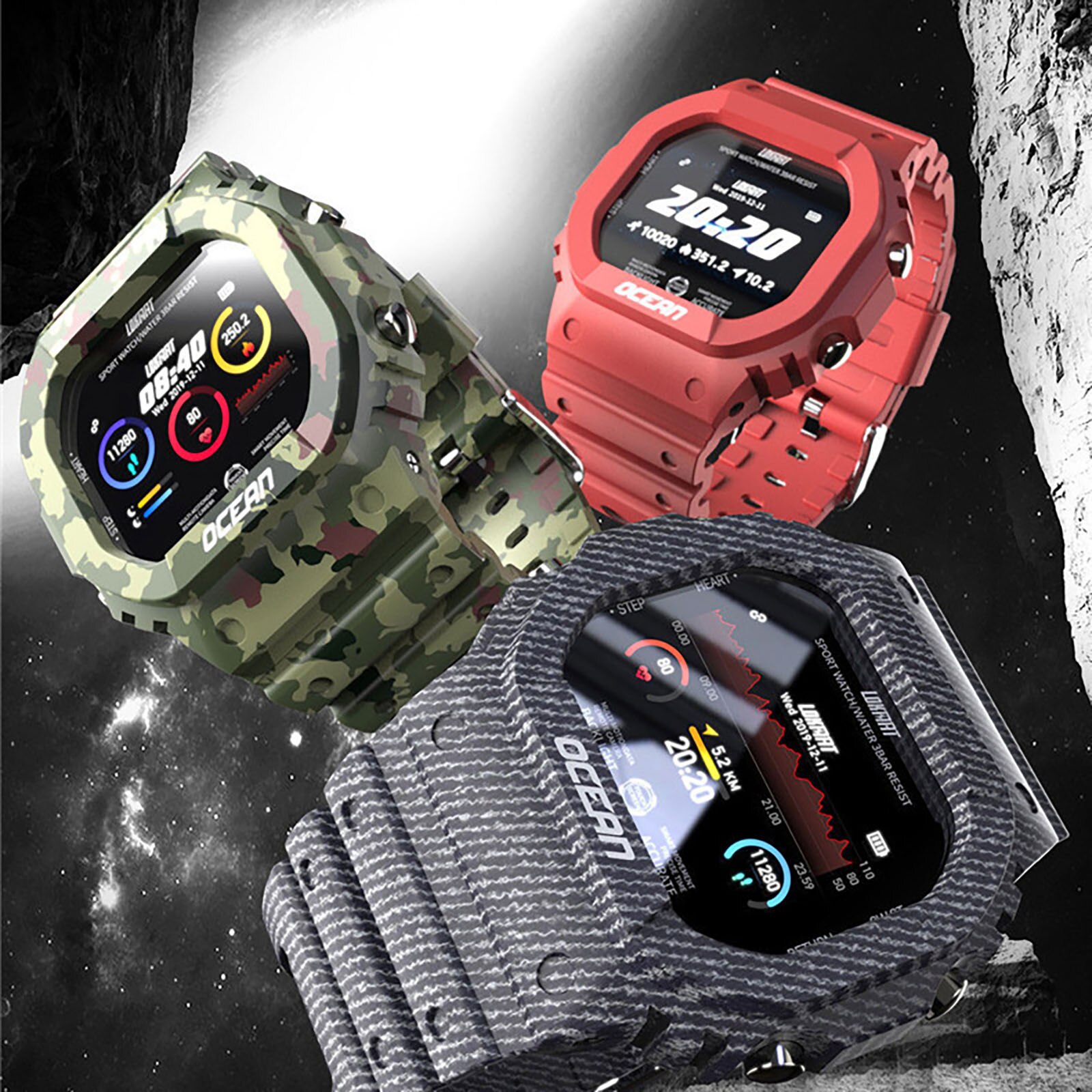 Slimme Horloge Ondersteuning Tf-kaart Sim Sport Bluetooth Horloge Waterdicht En Magnetische Sport Horloge Voor Android Mobiele Telefoon