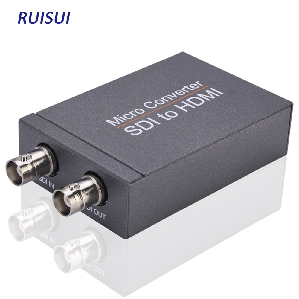 SDI HDMI-Compatible for Camera SDI to HDMI-Compatible Converter HD 3G Video Mini Converter With Audio Video Out With Power Plug