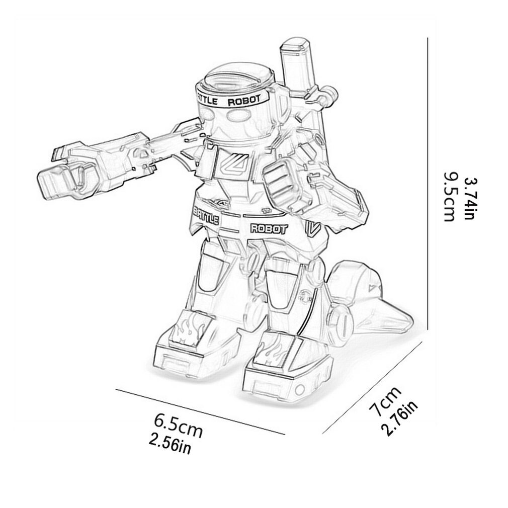 Guantoni da boxe Vs. robot di Controllo Remoto di Combattimento robot Intelligente 2.4G Più di Combattimento Giocattoli Genitore-bambino Giocattoli Interattivi
