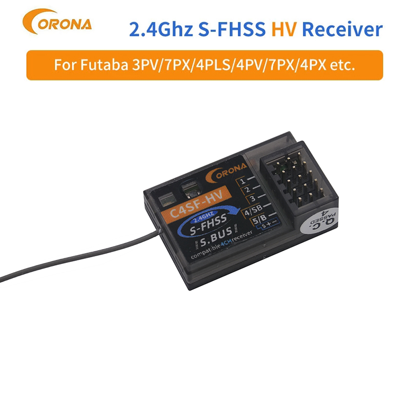 Corona C4SF-HV – protocole pour Futaba FHSS/S-FHSS, avec sortie SBUS 4PM 3PV 7PX T14SG T8J T10J 4PX RC voiture récepteur