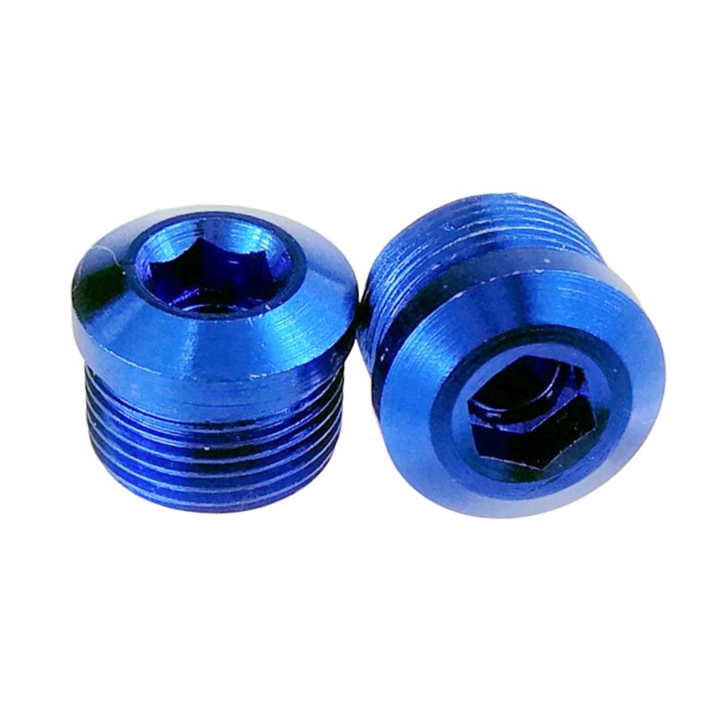 Fiets pedaal hoes fiets pedaal reparatie onderdelen roestbestendig fiets lager pedaal hoes  h58d: Blauw