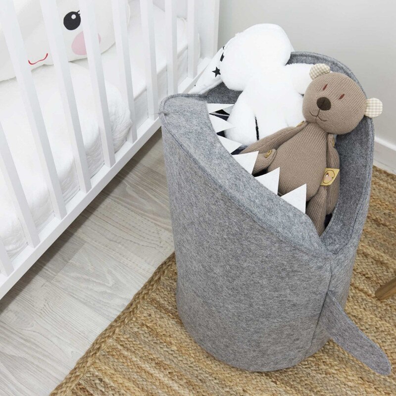 Ins Nordic Cartoon Shark Vorm Inklapbare Pasgeboren Baby Slaapkamer Decor Mand Tas Voor Speelgoed Kids Pasen Verjaardagscadeautjes