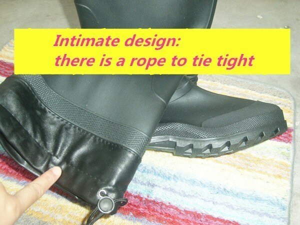 Fishing Waders Waterproof High Boots Non-slip Thick Soft PU Warm Villi Men Rain Snow Water Aqua Shoes Car Wash Garden Mud Wading