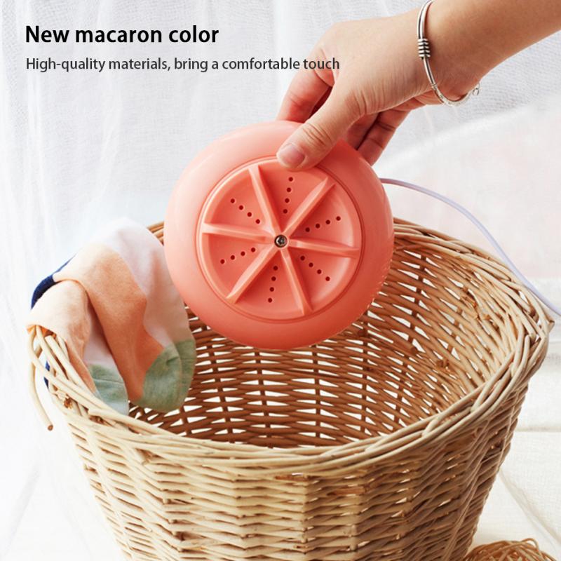 Camping Electric Ultrasonic Rotating Turbo Washing Machine Mini Portable Dorms