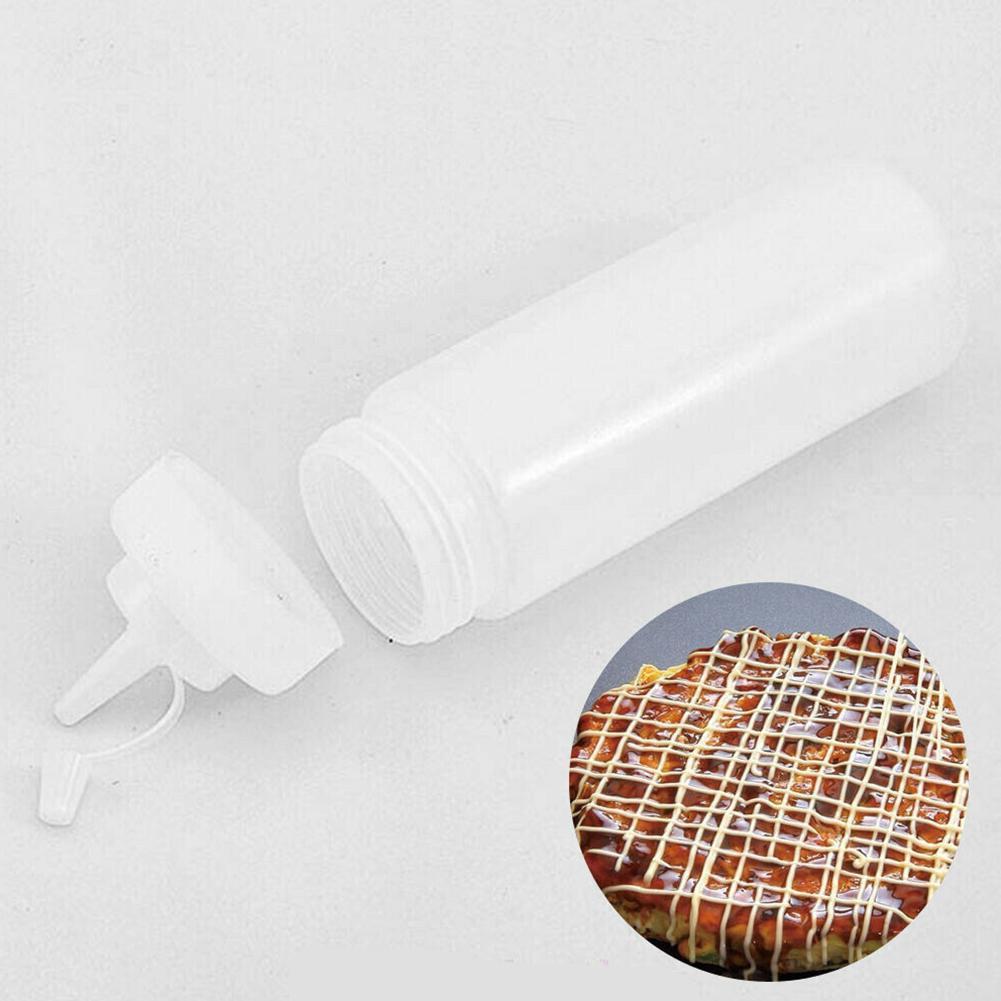 240ml Bbq Kitchen Silicone Squeeze Bottle Condiment Dispenser Sauce Mayonnaise Squeeze Jar Vinegar Oil Ketchup Jam Bottle