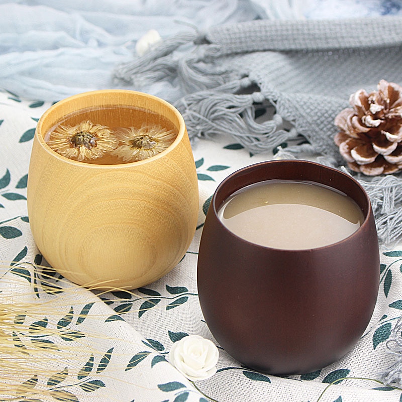 250ml Jujube bois tasse à la main isolé pour café lait jus thé eau tasse vin verre Drinkware flacon maison adulte