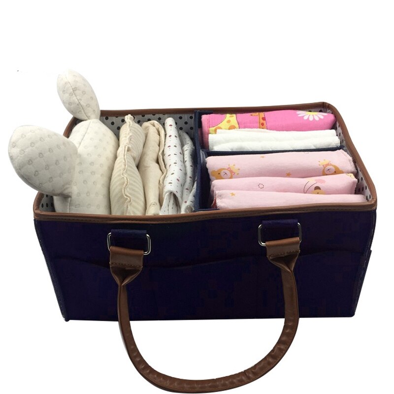 Baby Windel Caddy Organizer Comfy Tragen Kindergarten Bin - Unisex Navy Blau Tragbare