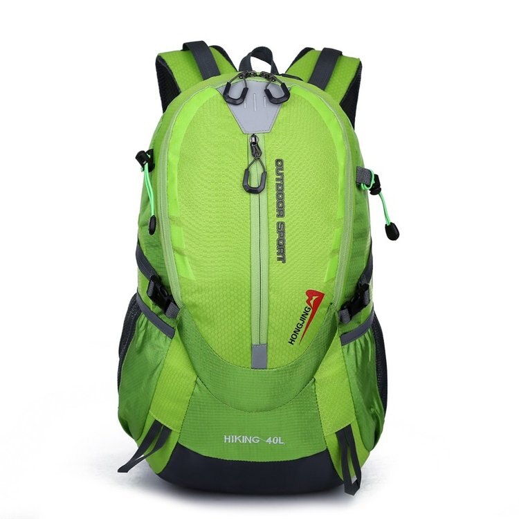 Vandtæt udendørs taske trekking rygsæk camping vandrerygsæk rejserygsæk mænd kvinder klatretaske: Grøn