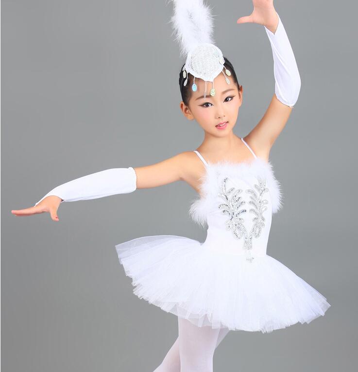 White sequins Swan Lake Ballet Tutu Costume Girls ... – Vicedeal