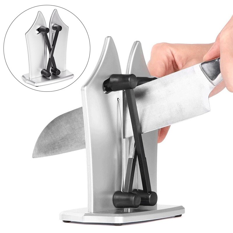 Sharpener Base Iron Block Knife Sharpener with Sharpening Stone Stand For Household Kitchen Sharpener Tools Supplies