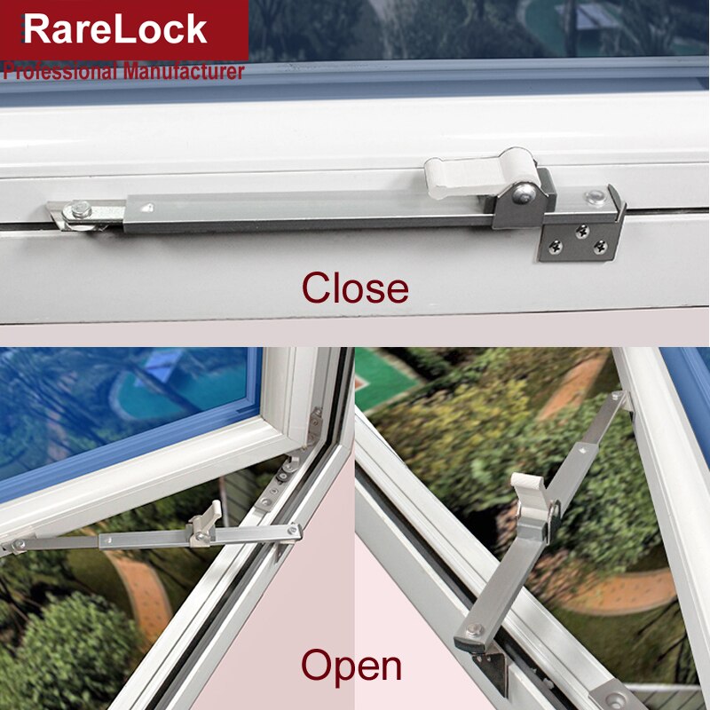 Windproof Brace Window Rod Push-pull Sliding Support Flat Window Limiter DIY Furniture Hardware Rarelock YP318 h