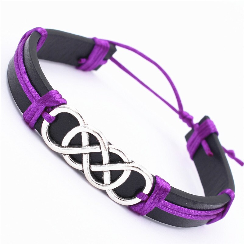 Aankomsten handgemaakte dubbele infinity love gevlochten armbanden voor dames & heren sieraden zomer manchet beste vriend