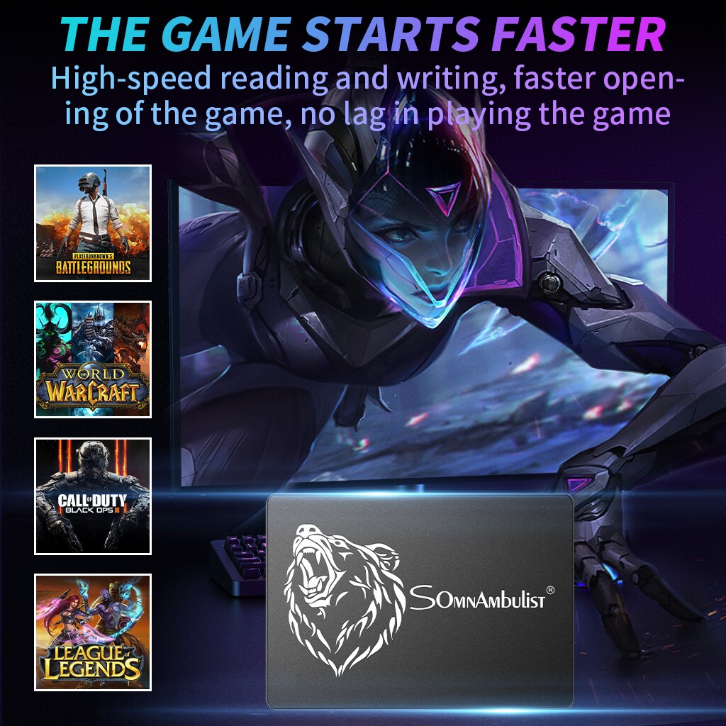 Metalen Beer Hoofd Sata3 60Gb Ssd 240Gb 480Gb 960Gb 2Tb 2.5 "Harde Schijf Interne solid State Drive Voor Desktop Notebook Computer