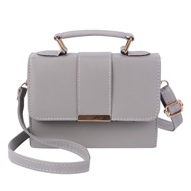 Nibesser Zomer Mode Vrouwen Tas Lederen Handtassen Pu Schoudertas Kleine Flap Crossbody Tassen Voor Vrouwen Messenger Sac Femme: Grijs