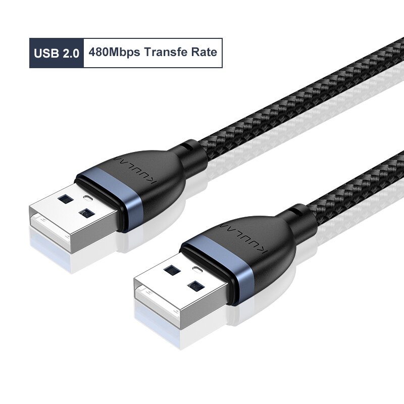 KUULAA cavo di prolunga da USB A USB tipo A da maschio A maschio USB 3.0 2.0 cavo di prolunga per radiatore Hard Disk TV Box cavo USB allunga: USB 2.0 Cable / 0.5m
