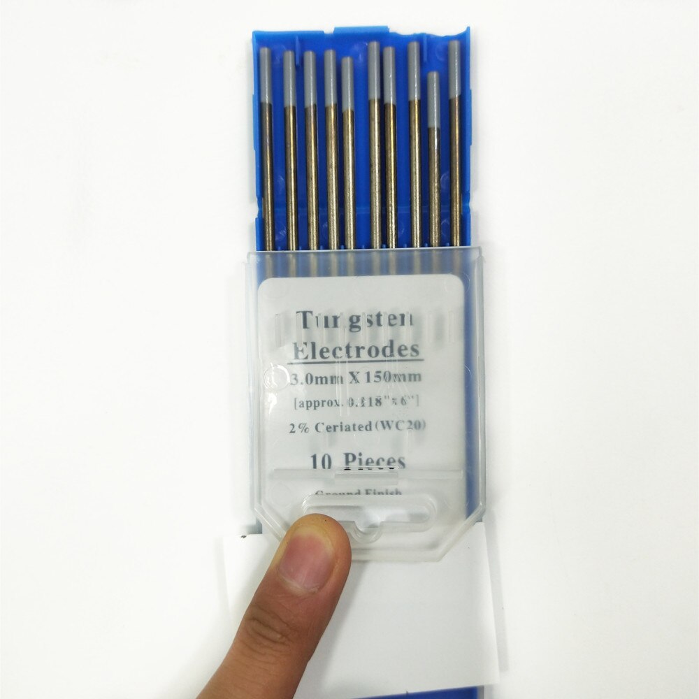 WC20 Wolfram Elektrode Professionelle Tig Stange 1,0 1,6 2,0 2,4 3,0 3,2 4,0mm für option 2.0% Ceriated für Tig schweißen Maschine