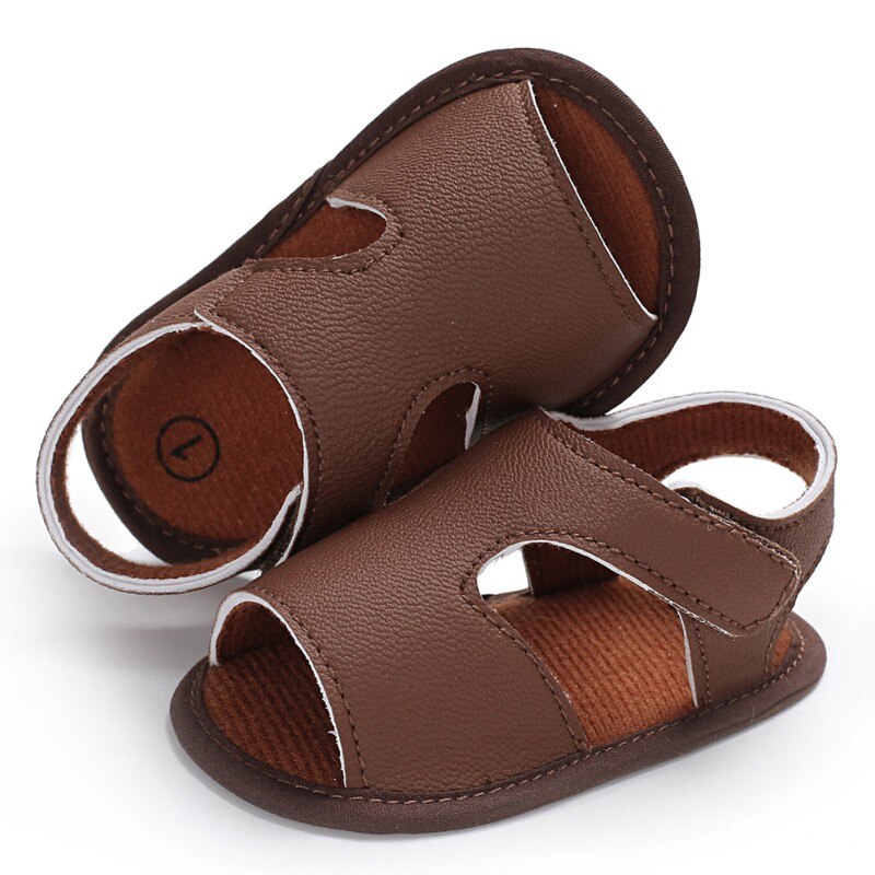 Ins Baby Jongens Zomer Schoenen Pu Zachte Bodem Sandalen Peuter Pasgeboren Casual Baby Effen Kleur Mode Schoenen