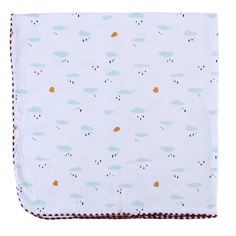 Best Selling Baby Zachte Katoen Slaap Baby Wrap Handdoek Cartoon Baby Beddengoed Deken: Cloud blue