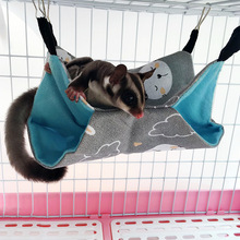 Haustier Hängematte Hängen Bett Nest Doppel Schicht Leinwand Hängematte Hamster Chinchillas Frettchen Hängematte Guinea Schwein Kaninchen KäFeige Zubehör