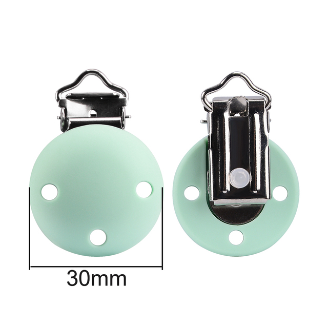 LOFCA 3Pcs/Lot Silicone Clips Round Heart Shaped Clips jewelry creation clip Tools clips for Necklace Jewelry Accessories: Brown