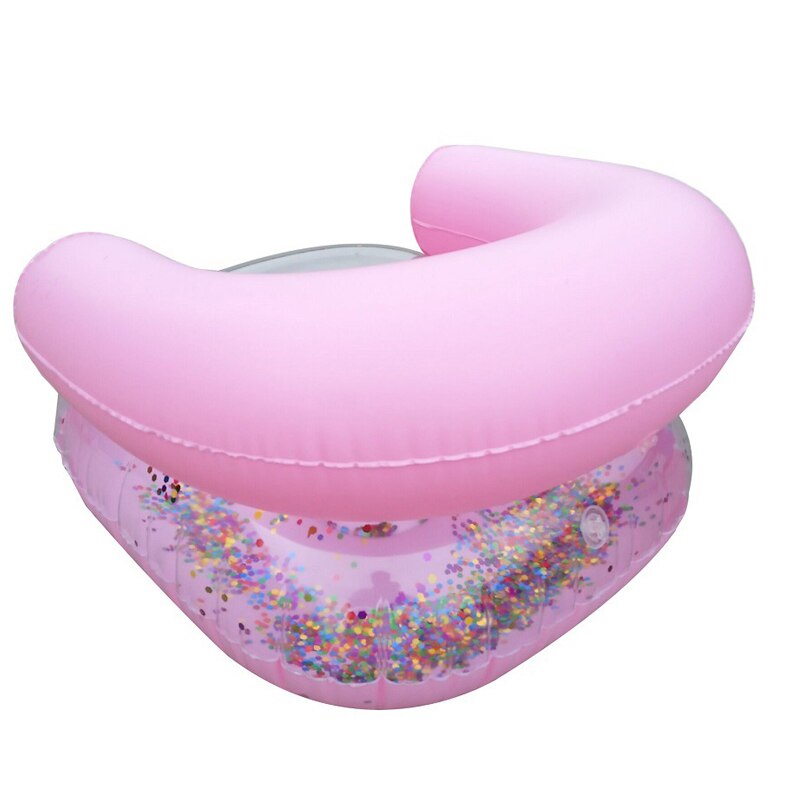 Kids Inflatable Sofa Baby Sitting Chair Sequin Kids Bath Learning Seat DO2
