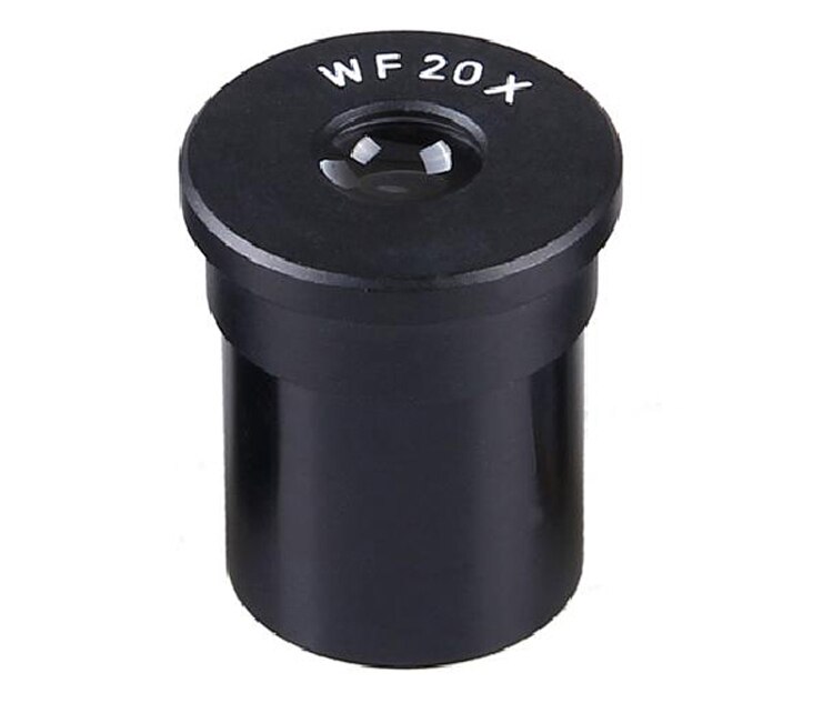 1PC WF20X 10mm Wide Angle Optical Eyepiece Lens for Biological Microscope 23.2mm with Graduated Scale Reticle Ruler 0.1mm