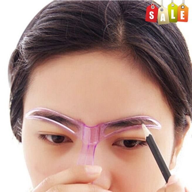 Eyebrow Stencils Beauty Tool Makeup Grooming Drawing Blacken Eyebrow Template Random Color L502