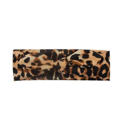 Focusnorm Neugeborenen freundlicher Mädchen Leopard Stirnband Baby Kleinkind Turban Bogen Verknotet Haarband Headwear Nette Reizende: A