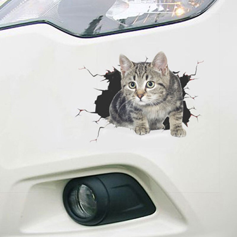 3D Simulatie Leuke Creatieve Auto Stickers Muurstickers Katten En Honden Zelfklevende Kinderen Muurstickers Kamer Muurschilderingen