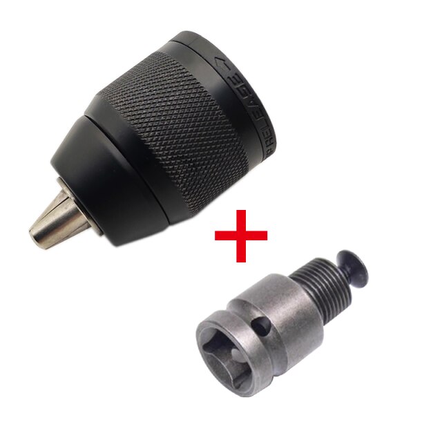 2-13mm Keyless 3-Jaw 1/20-20UNF Drill Chuck Quick Change Adapter SDS-Plus Shank 1/4" Hex Square Fit Rotary Hammer/Hammer Drill: Chuck Square Shank