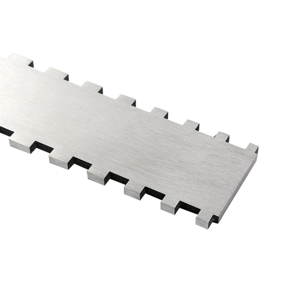 Tsai Rvs Gitaar Straight Edge Meten Tool Voor Elektrische Gitaren Hals Notched Toets En Frets