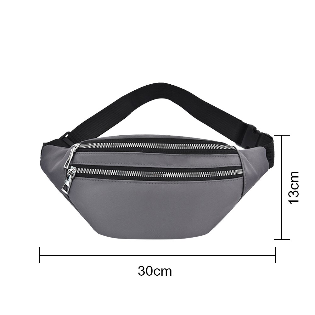 Running Waist Bag Outdoor Sports Jogging Fanny Phone Holder Belt Pack Canvas Men Women Phone Key Zipper Fitness Cycling Pouch: Gary 30x13cm
