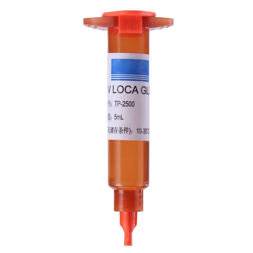 Pegamento UV loco líquido óptico, adhesivo transparente para pantalla de explosión, herramienta de reparación de teléfonos celulares para Huawei, iPhone, 5/10ml: 5ml