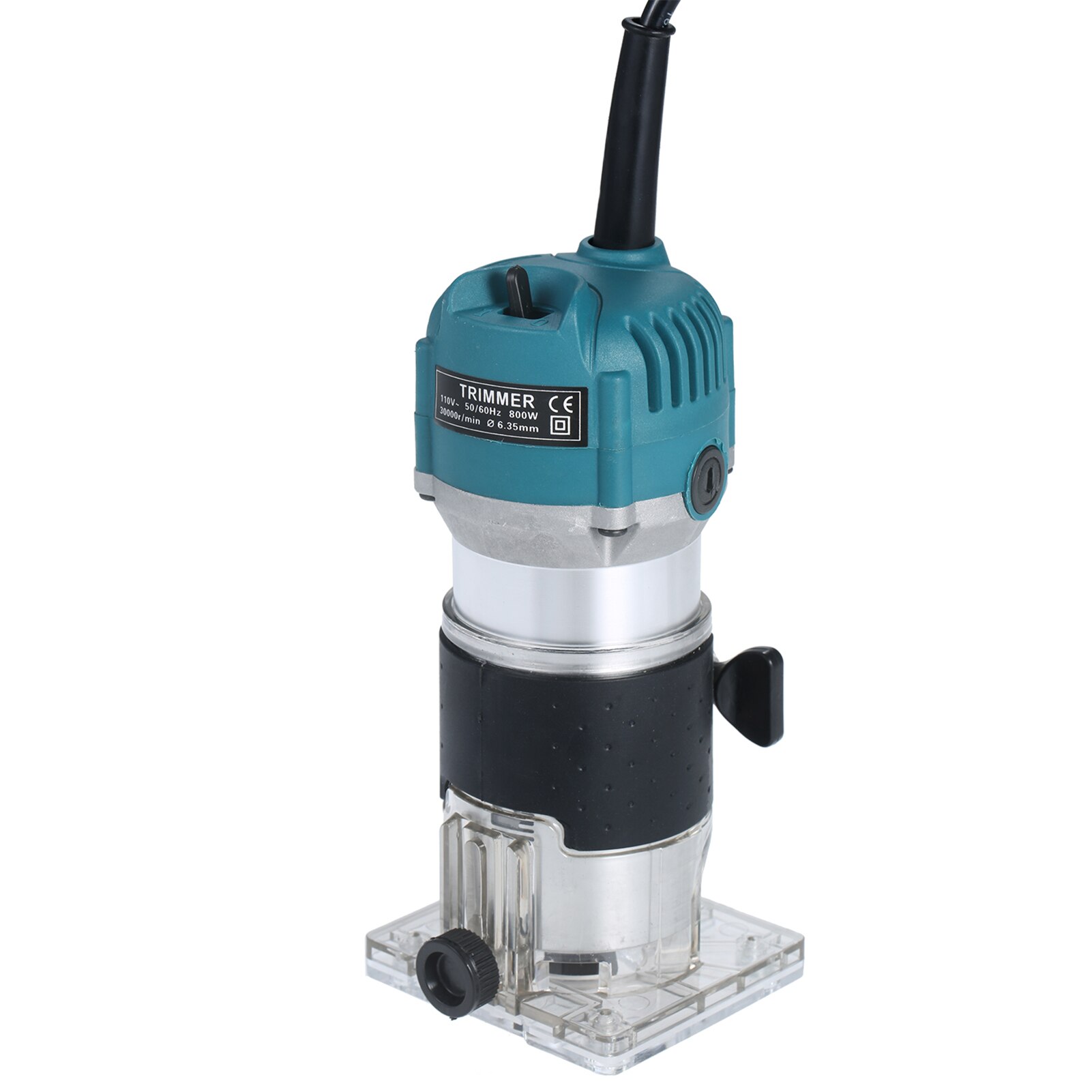 Fraiseuse à bois 800W, 30000r/min, outil pour le travail du bois, rainurage, Machine à découper, routeur: EU Plug-plastic case