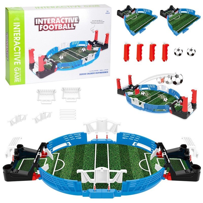 Mini Table Top Football Board Match Game Kit Indoor Tabletop Soccer Toys Outdoor Portable Table Games Football Toys