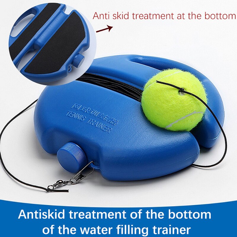 Tennis Ball Singles Training Practice Balls Back Base Trainer Tools And Tennis Exercise Self-study Rebound Ball Baseboard