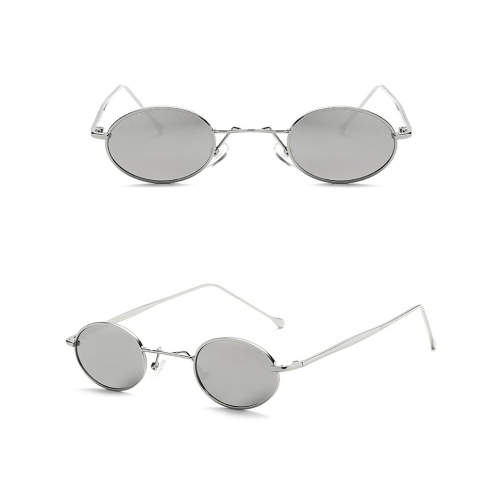 Modieuze dames zomer ovale all-match zonnebrillen met glazen, zonnebrillen met klein montuur en vintage brillen met glazen