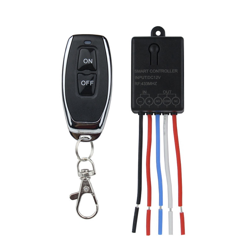 Universal Radio Frequency Wireless Remote Control Switch DC 12V 1 Channel Receiver Module Electronic Garage Lock Door: YELLOW