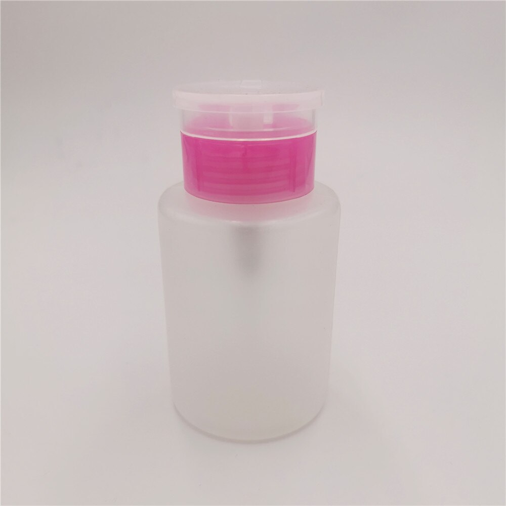 Draagbare Lege Fles Pomp Dispenser Plastic Polish Remover Cleaner Draagbare Makeup Nail Art Manicure: A180ml