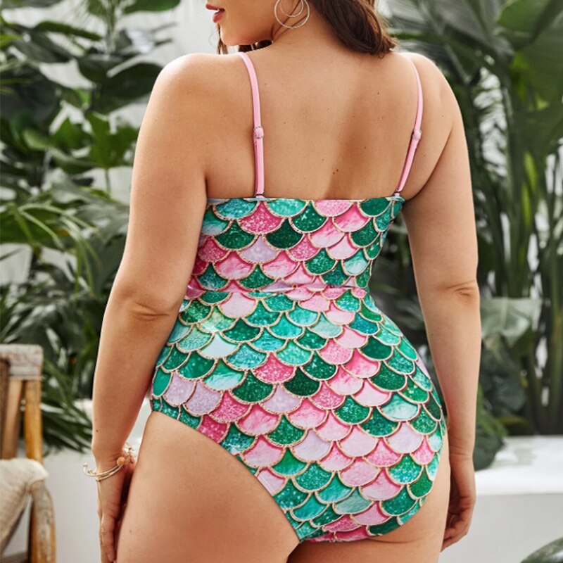 WDIRARA Women's Strapless One Piece Swimsuit | Tropical Print High Cut Monokini With Side Cut Outs | Beach & Pool Bathing Suit