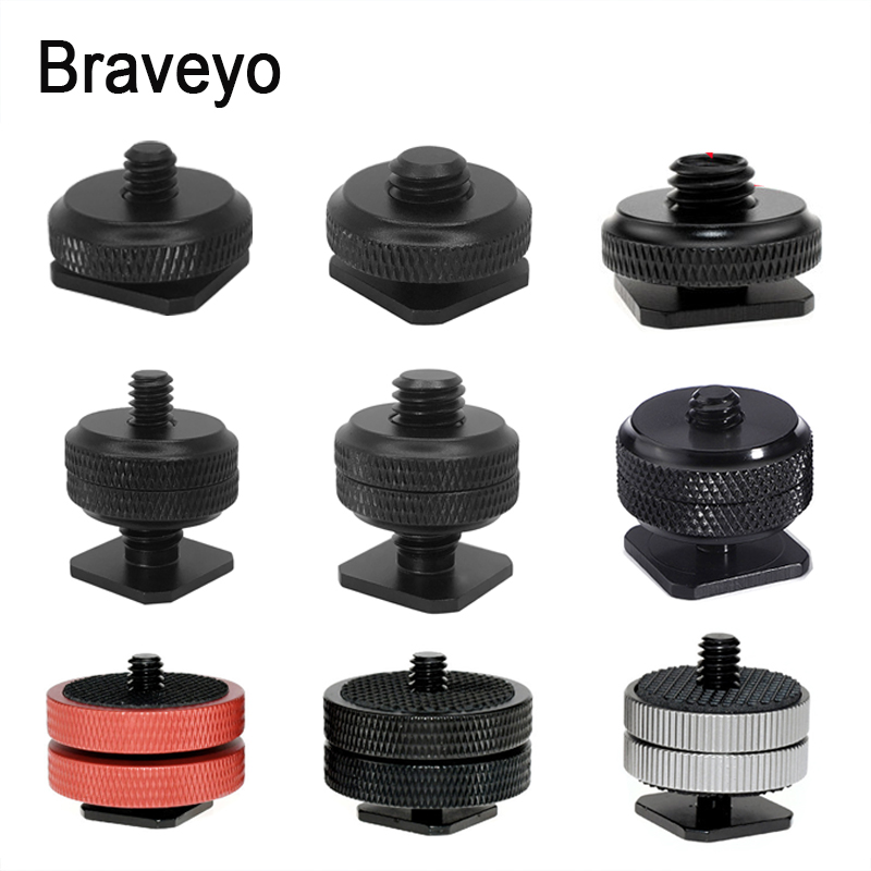 Tornillos de montaje de zapata para cámara, tornillo de conversión de 1/4 a 3/8 pulgadas para accesorios de fotografía, montaje de cabeza de zapata para cámara Dslr