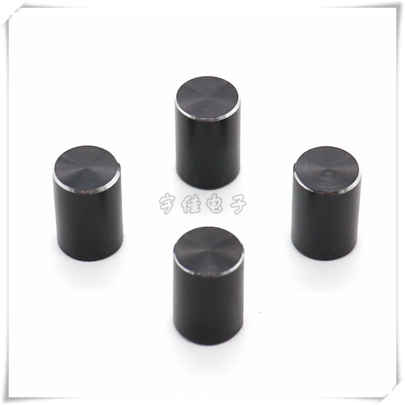 5 Stuk 10 × 15Mm Zwart Aluminium Legering Licht Touch Schakelaar Knop Cap Computer Case Sleutelschakelaar Cap Vierkante gat 3.2 × 3.2Mm