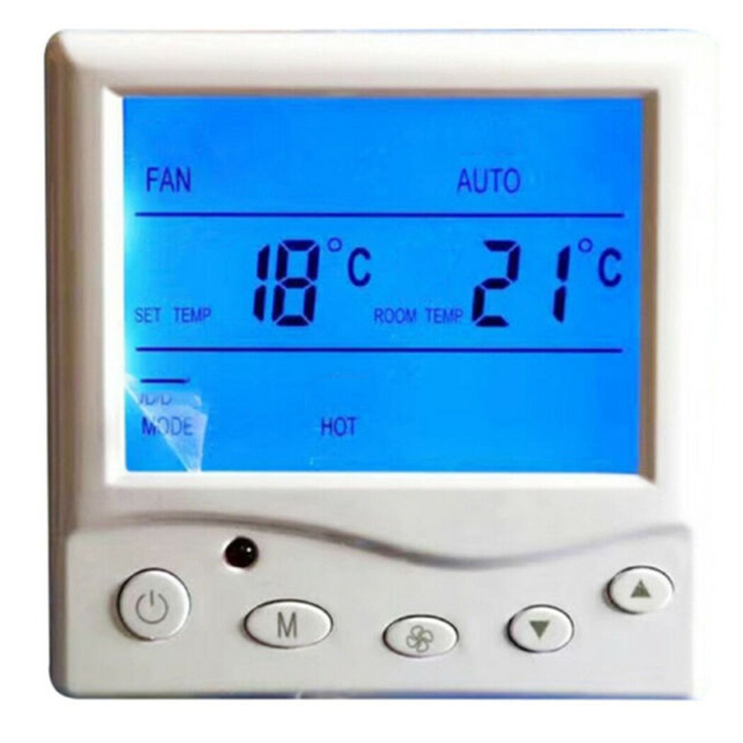 Home Indoor Heating Digital LCD Thermostat 4 Adjustable Wind Modes 220V Programmable Air Heating Controller