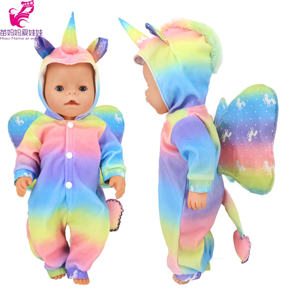 40cm reborn baby docka kläder kanin overall för 40cm docka jumpsuit nenuco y su hermanita 18 tum flick docka kläder: A3