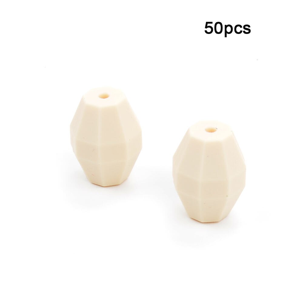 LOFCA perles de dentition en chêne | Perles de forme géométrique en Silicone, de alimentaire sans BPA pour bébé, chaîne à mâcher, diy: Navajo white