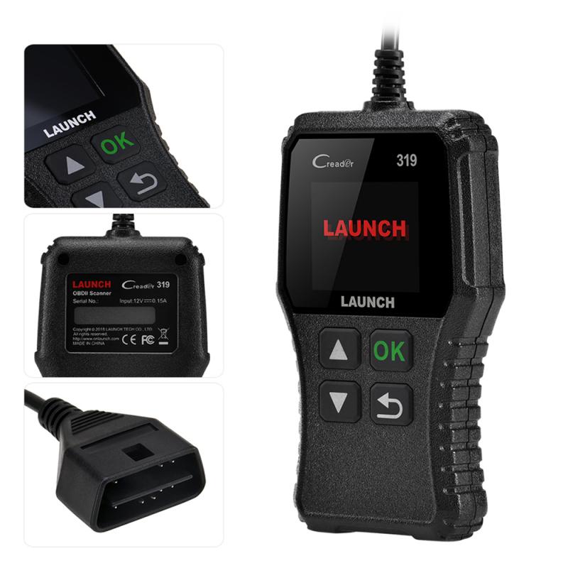 LAUNCH CR319 OBD2 Scanner Support Full OBD II/EOBD Launch Creader 3001 Auto Scanner diagnostic PK CR3001 ELM327 CR419 CR519: Default Title