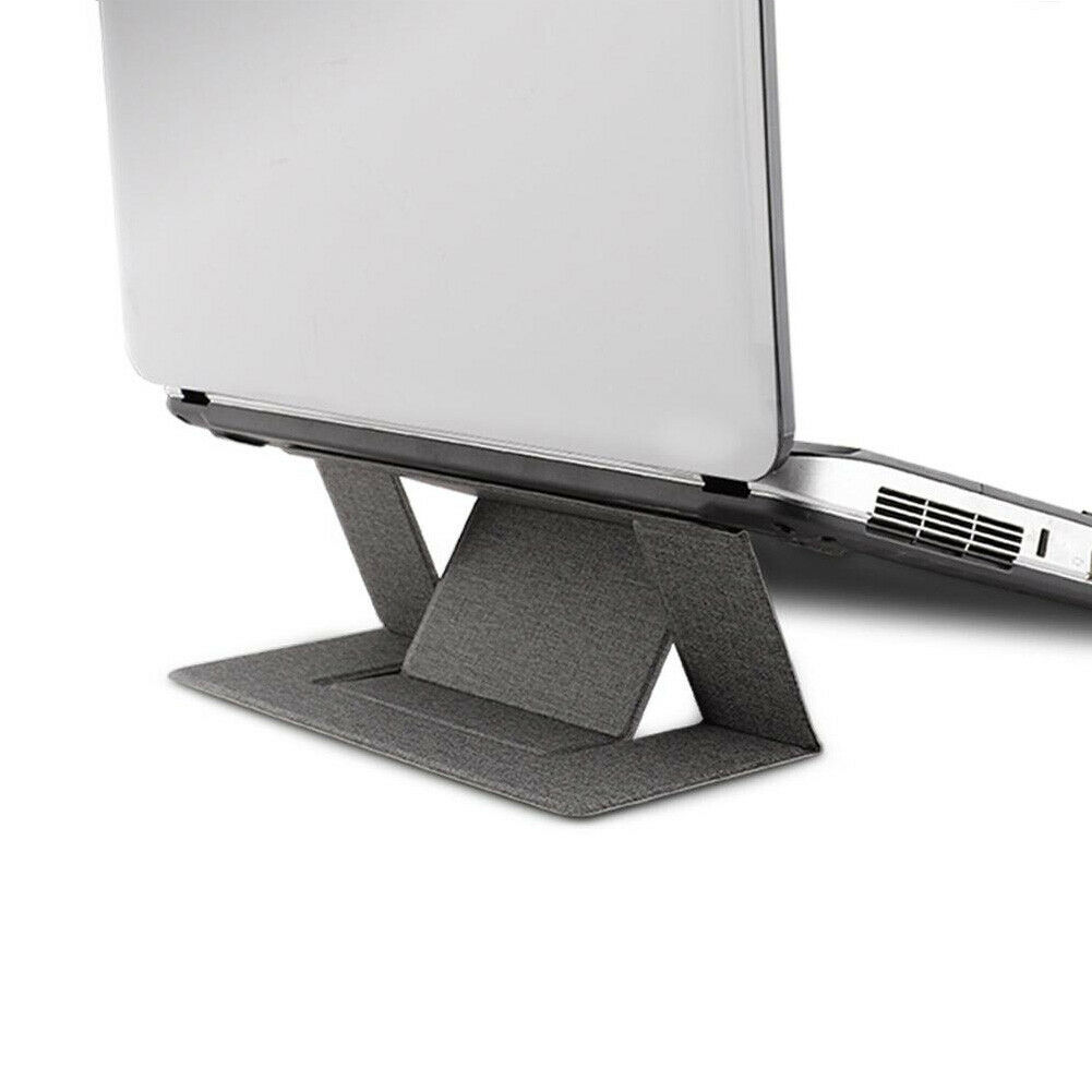Verstelbare Verticale Laptop Stand Tablet Desktop Houder Voor Notebook Draagbare Vouwen Tablet Houder IPad MacBook Air Stands: Gray