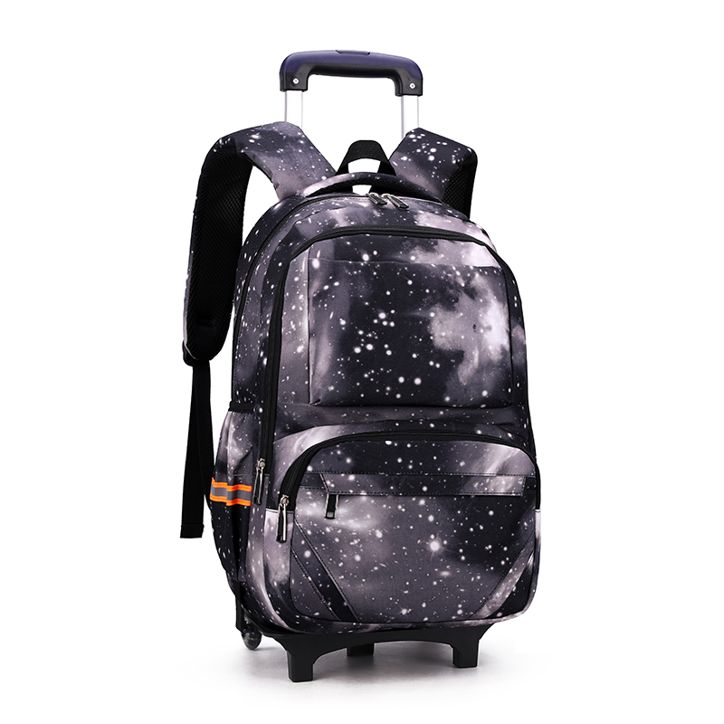 Rolling Backpack Trolley School Bags for Boys Carry-on Kids Luggage &amp; Travel Bag Large Kids School Bags with 2 Wheels Mochilas: 02